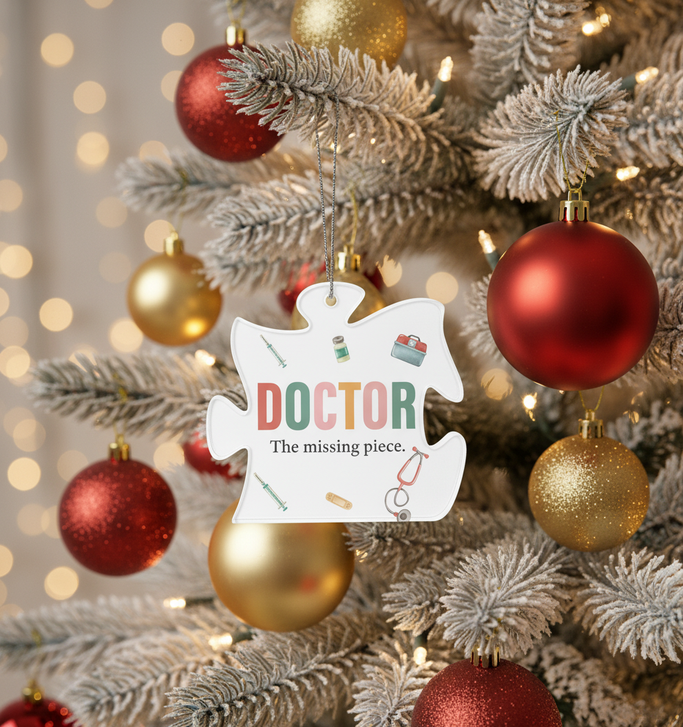 [2D FLAT ACRYLIC] Personalized Nurse Angel Wings Ornament – Custom Thank You Gift for Nurses