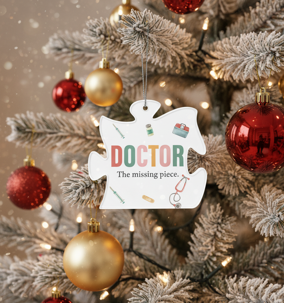 [2D FLAT ACRYLIC] Personalized Nurse Angel Wings Ornament – Custom Thank You Gift for Nurses