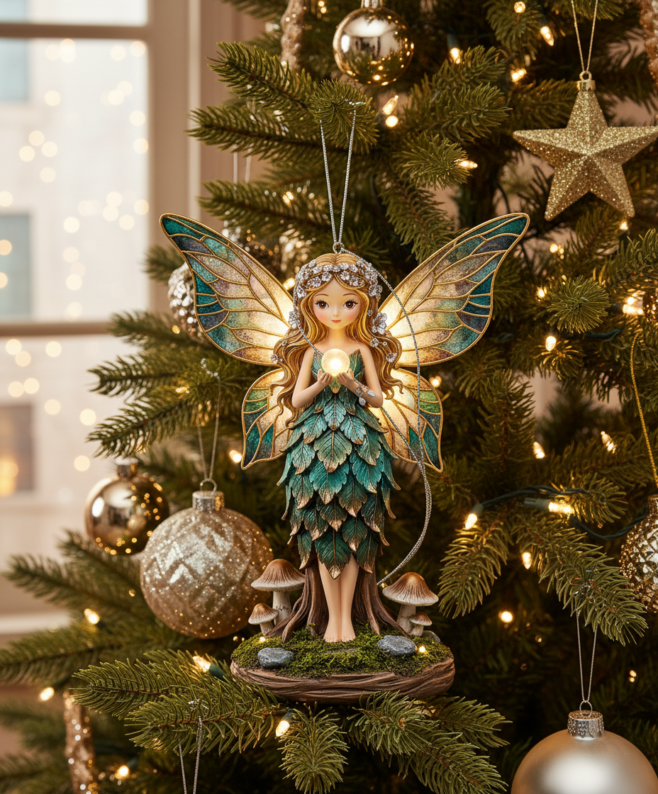 [2D FLAT ACRYLIC] Enchanting Butterfly Fairy Ornament – Acrylic Tabletop Art for Home & Office Decor