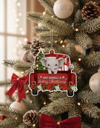 [2D FLAT ACRYLIC] Truck Driver Christmas Ornament | Festive Holiday Decor and Gift for Truckers
