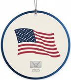 [2D FLAT ACRYLIC] Patriotic American Citizen Christmas Ornament 2025 – Heartfelt Citizenship Gift