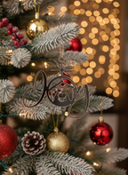 [2D FLAT ACRYLIC] Joy Nativity Scene Christmas Ornament - Religious Holiday Decor