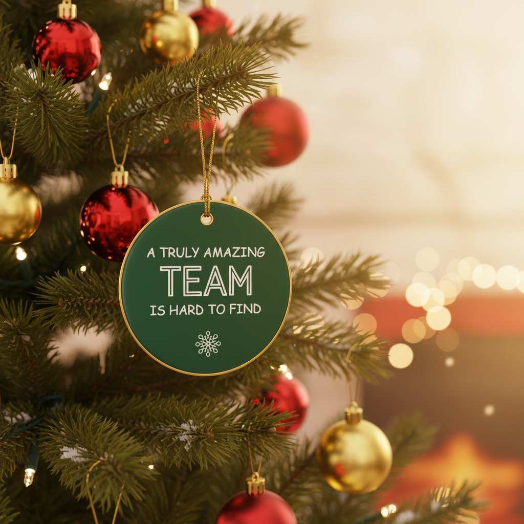 [2D FLAT ACRYLIC] A Truly Amazing Team Ceramic Ornament – Thank You Gift for Staff & Coworkers