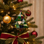 [2D FLAT ACRYLIC] Stained Glass Christmas Tree Pattern – Instant Digital Download for DIY Suncatcher