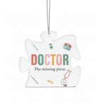 [2D FLAT ACRYLIC] Personalized Nurse Angel Wings Ornament – Custom Thank You Gift for Nurses