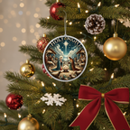 [2D FLAT ACRYLIC] Holy Family Nativity Christmas Ornament PNG - Instant Digital Download for Sublimation & Holiday Decor