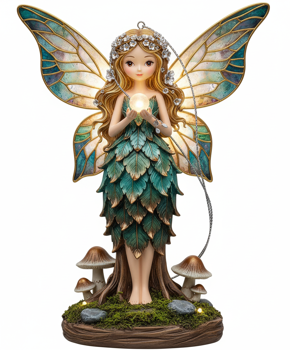 [2D FLAT ACRYLIC] Enchanting Butterfly Fairy Ornament – Acrylic Tabletop Art for Home & Office Decor