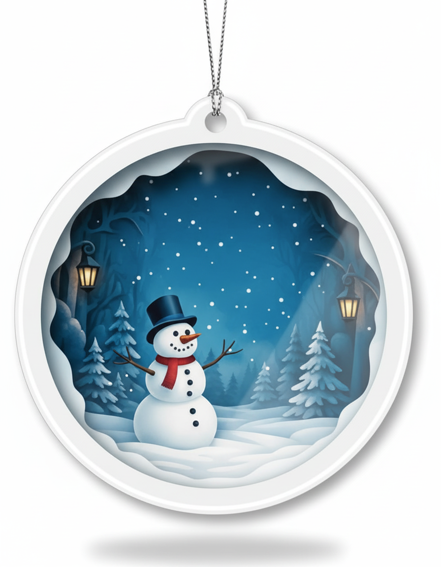[2D FLAT ACRYLIC] Our First Christmas in Our New Home 2025 Ornament – Housewarming Keepsake Gift