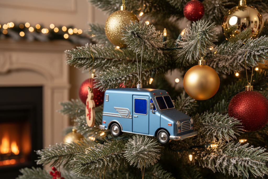 [2D FLAT ACRYLIC] Personalized Truck Driver Christmas Ornament | Custom Trucker Memorial Gift