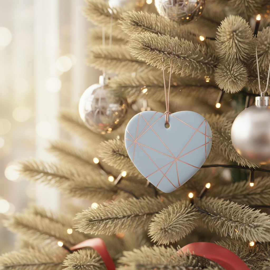 [2D FLAT ACRYLIC] Personalized Retirement & Appreciation Gift – Ceramic Heart Keepsake Ornament