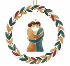 [2D FLAT ACRYLIC] Angel Wings Mom Memorial Ornament – Heartfelt Sympathy Gift for Loss of Mother