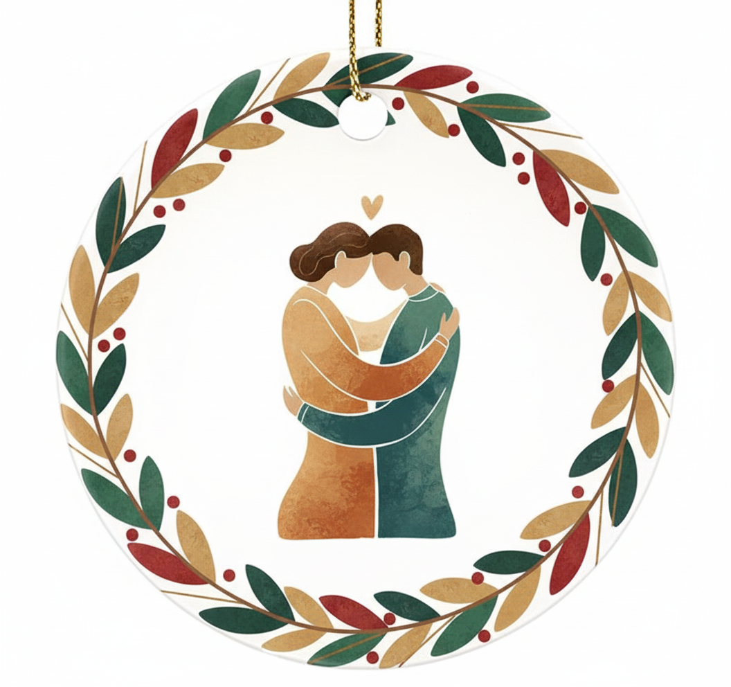 [2D FLAT ACRYLIC] Angel Wings Mom Memorial Ornament – Heartfelt Sympathy Gift for Loss of Mother