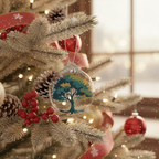 [2D FLAT ACRYLIC] Tree of Life Crystal Glass Ornament – Elegant Christmas & Holiday Keepsake Gift