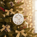 [2D FLAT ACRYLIC] Funny Mama Goose Christmas Ornament - Humorous Holiday Decor Gift for Mom