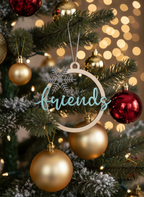 [2D FLAT ACRYLIC] Friendship Ornament – Heartfelt Christmas Keepsake Gift for Best Friends