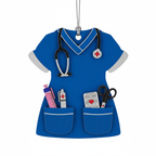 [2D FLAT ACRYLIC] Scrub Life Nurse Ornament 2025 – Heartfelt Christmas Gift for Healthcare Heroes