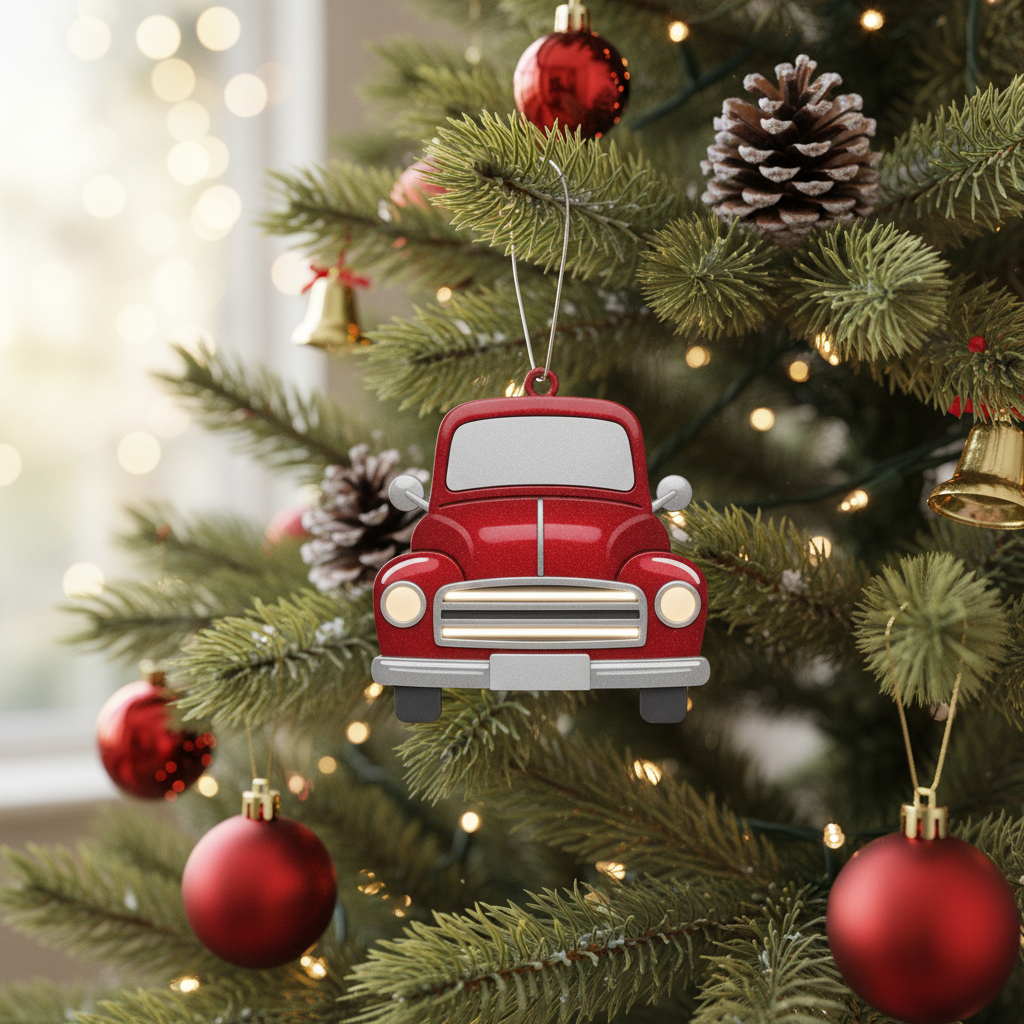 [2D FLAT ACRYLIC] Personalized Dog Memorial Ornament – Custom Pet Loss Christmas Keepsake