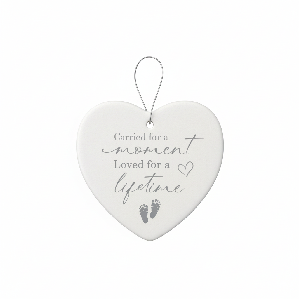 [2D FLAT ACRYLIC] Miscarriage Memorial Ornament 2025 – Heartfelt Sympathy Gift for Pregnancy Loss
