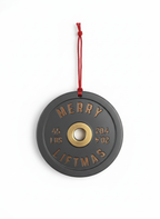 [2D FLAT ACRYLIC] Merry Liftmas Barbell Christmas Ornament – Unique Gym & Weightlifting Gift