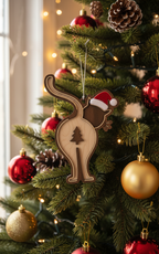 [2D FLAT ACRYLIC] Funny Cat Butt Christmas Ornament 2025 – Humorous Holiday Gift for Cat Lovers