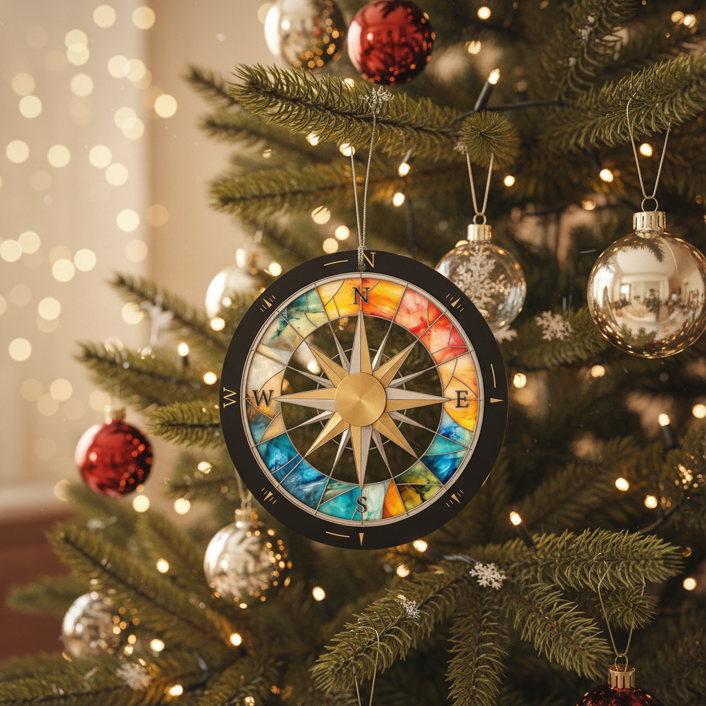 [2D FLAT ACRYLIC] Personalized Family Christmas Ornament – Custom Name Keepsake Gift