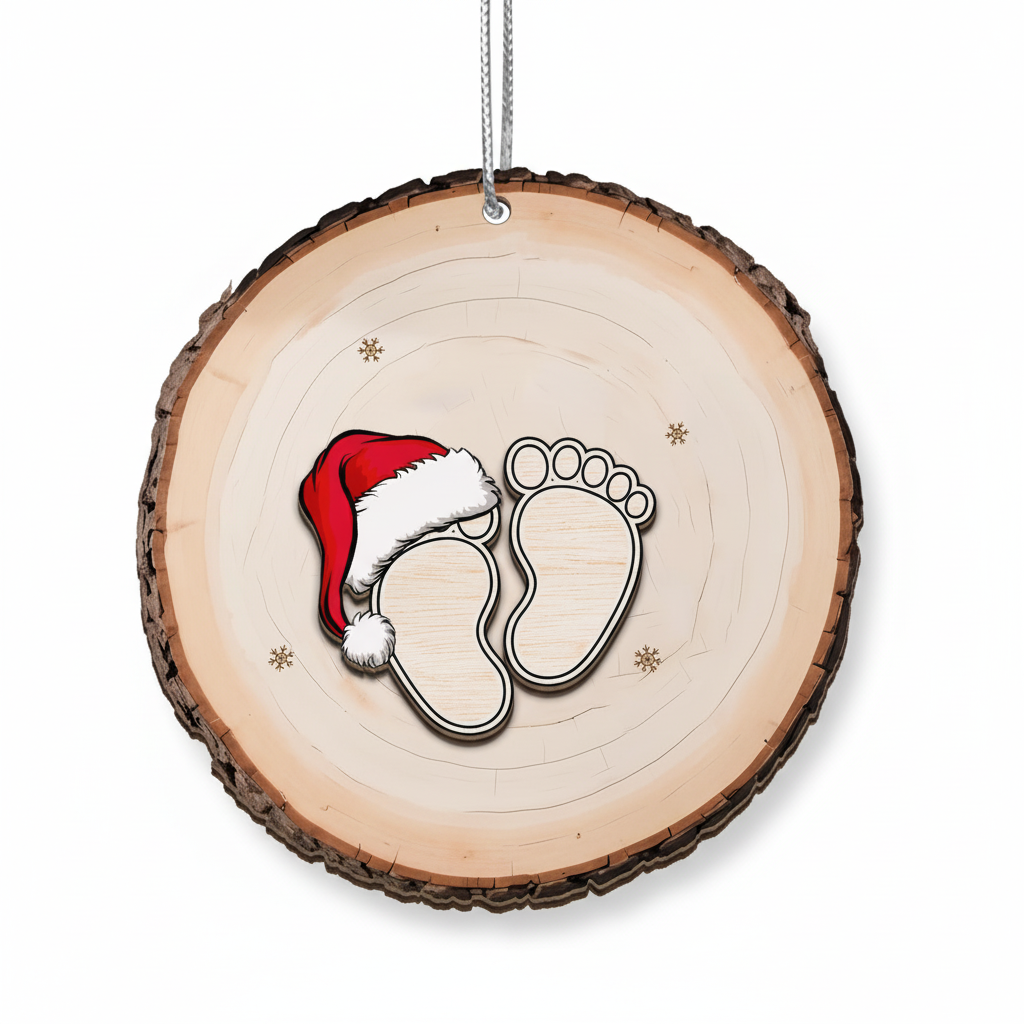 [2D FLAT ACRYLIC] Personalized Baby Announcement Ornament 2026 – See You Soon Keepsake for Expecting Parents