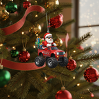 [2D FLAT ACRYLIC] Big Rig Christmas Ornament | The Perfect Trucker Gift for a Dedicated Truck Driver