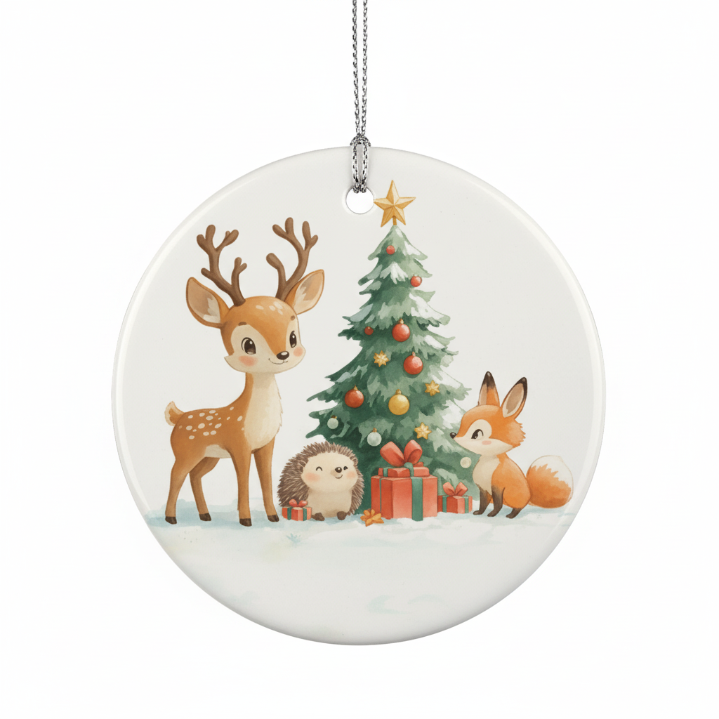 [2D FLAT ACRYLIC] Personalized Memorial Photo Ornament – In Loving Memory Sympathy Gift