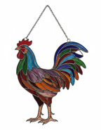 [2D FLAT ACRYLIC] Rooster Suncatcher Ornament – Farm Animal Decor for Window Hanging