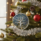 [2D FLAT ACRYLIC] 30th Pearl Anniversary Ornament 2025 – Keepsake Wedding Gift for Couples