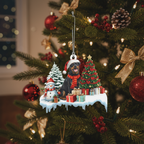 [2D FLAT ACRYLIC] Rottweiler Christmas Ornament – Charming Dog Lover Keepsake Gift
