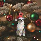 [2D FLAT ACRYLIC] Australian Shepherd Christmas Ornament – Festive Holiday Gift for Dog Lovers