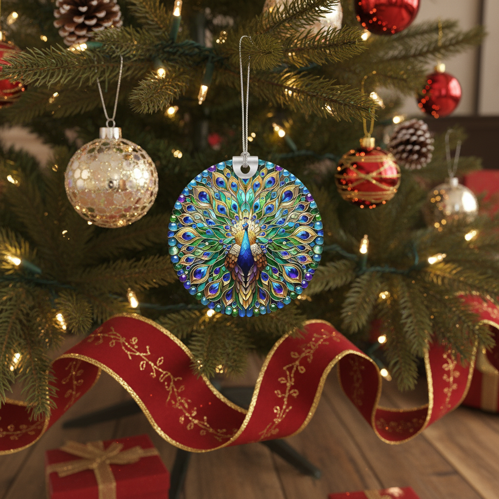 [2D FLAT ACRYLIC] Personalized Dog Ornament - Custom Christmas Memorial & Keepsake Gift