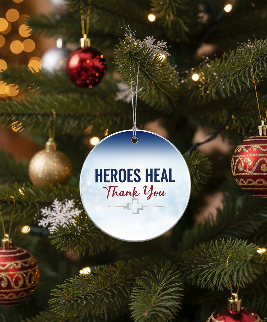 [2D FLAT ACRYLIC] Doctor Christmas Ornament 2025 – Thank You Gift for Medical Professionals