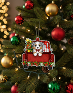 [2D FLAT ACRYLIC] Funny Truck Driver Christmas Ornament 2024 | Big Rig Keepsake Gift for Trucker Dad