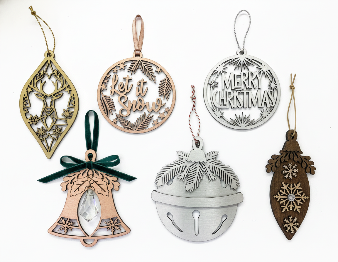 [2D FLAT ACRYLIC] Funny Christmas - 15 Holiday Designs for Cricut & Silhouette