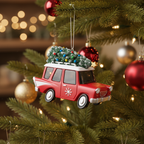 [2D FLAT ACRYLIC] Personalized Truck Driver Christmas Ornament | Custom Big Rig Trucker Gift