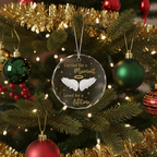 [2D FLAT ACRYLIC] Angel Baby Memorial Ornament 2025 – Heartfelt Miscarriage & Baby Loss Sympathy Gift