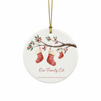 [2D FLAT ACRYLIC] Baby's First Christmas 2025 Ornament – Keepsake Gift for Family of Three