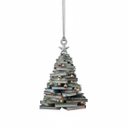 [2D FLAT ACRYLIC] Book Lover Ornament – Acrylic & Christmas Gift for Readers