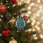 [2D FLAT ACRYLIC] Personalized Interfaith Hanukkah Christmas Ornament – Custom Family Keepsake