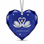 [2D FLAT ACRYLIC] 40th Ruby Anniversary Glass Ornament – Heartfelt Keepsake Gift for Couples