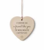 [2D FLAT ACRYLIC] 'A Friend Like You' Friendship Quote Ornament – Heartfelt Gift for Best Friend