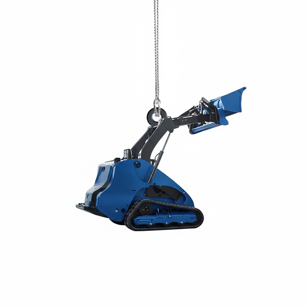 [2D FLAT ACRYLIC] Skid Steer Loader Christmas Ornament – Construction Equipment Holiday Decor for Truckers, Operators & Builders – Personalized Xmas Gift (SSL7)