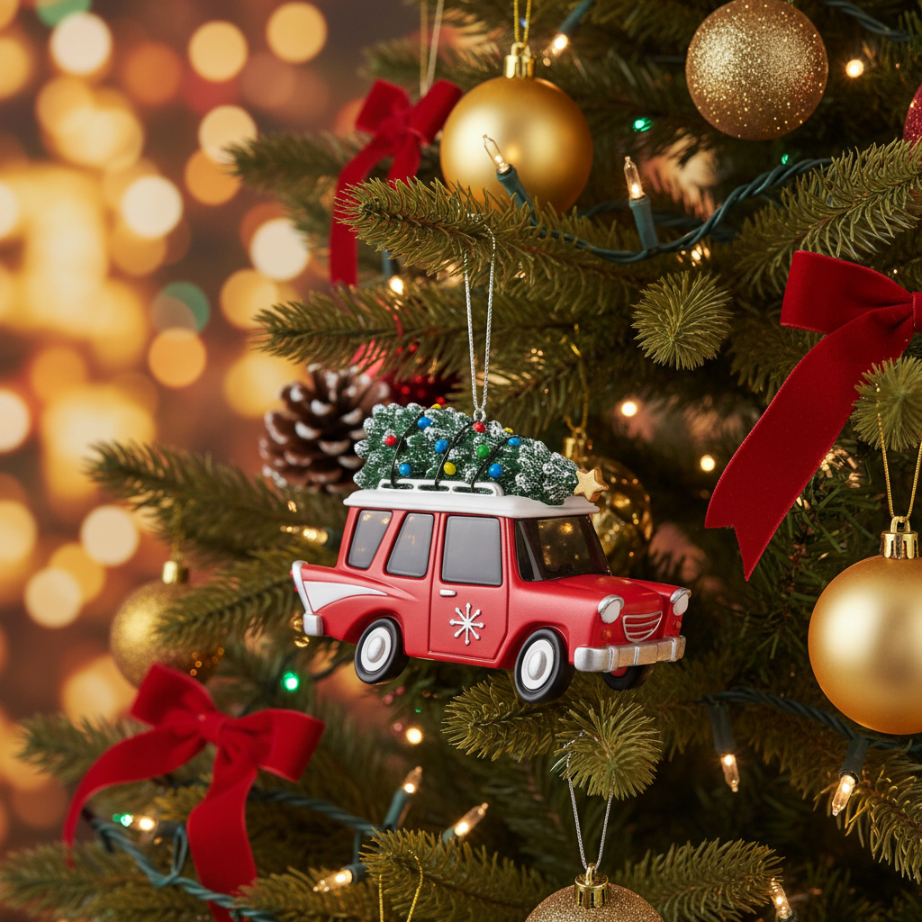 [2D FLAT ACRYLIC] Personalized Truck Driver Christmas Ornament | Custom Big Rig Trucker Gift