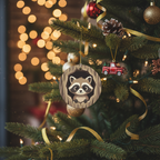 [2D FLAT ACRYLIC] Funny Highland Cow Christmas Ornament – Unique Holiday Decor Gift