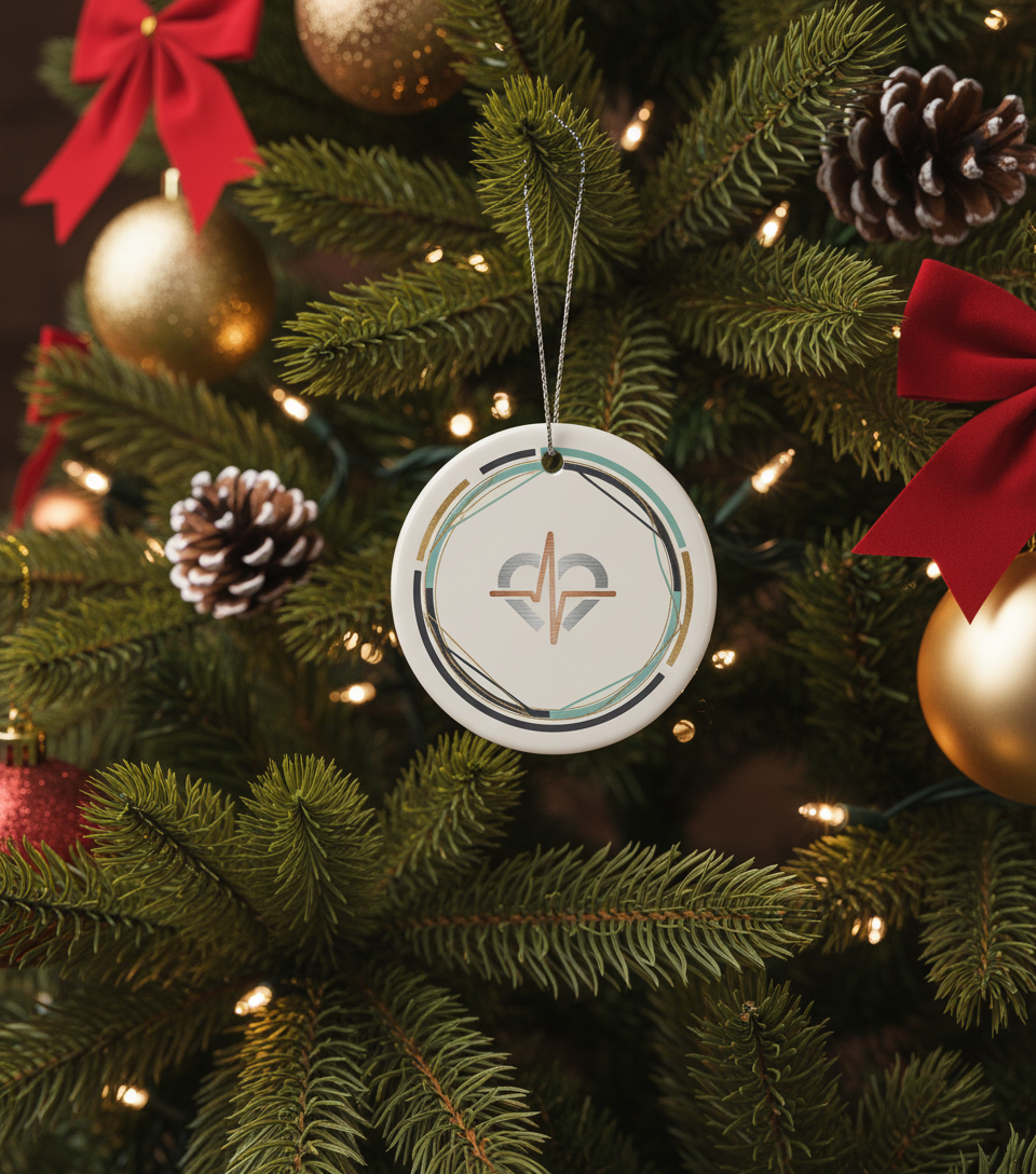 [2D FLAT ACRYLIC] Doctor Christmas Ornament – Ceramic Keepsake Gift for Healthcare Heroes