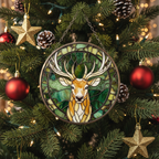 [2D FLAT ACRYLIC] Terrasen Stag Suncatcher – Throne of Glass Inspired Bookish Ornament