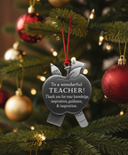 [2D FLAT ACRYLIC] Wonderful Teacher Ornament – Inspirational Thank You Gift for Educators