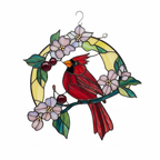 [2D FLAT ACRYLIC] Cardinal Ornament 2025 | Stained Glass Red Bird Decoration | Memorial Christmas Ornament